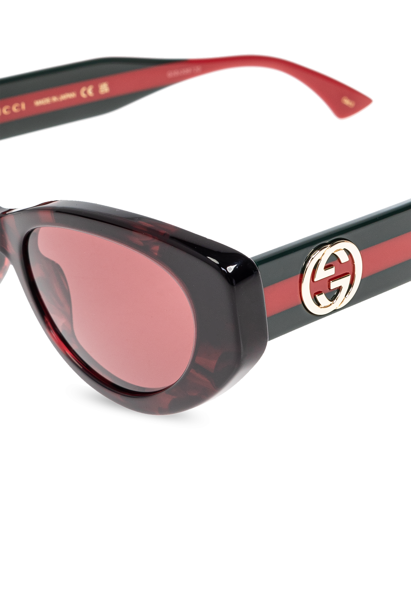Square frame sunglasses in Bordeaux Undefined | GUCCI® SI